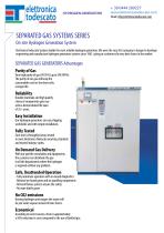 HYDROGEN GENERATORS SEPARATED GAS SYSTEMS SERIES - 1