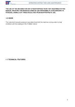 OPERATING INSTRUCTIONS AND MAINTENANCE GENERATOR L/160-8