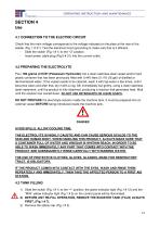 OPERATING INSTRUCTIONS AND MAINTENANCE FOR WELDER L_45-14