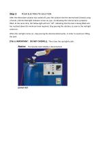 QUICK START UP GUIDE FOR WELDER L_350-5