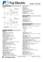 Datasheet temperature controller PSC200-3