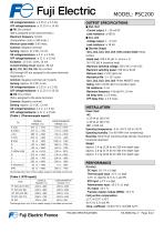 Datasheet temperature controller PSC200-4