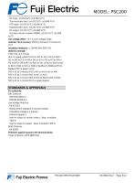 Datasheet temperature controller PSC200-5
