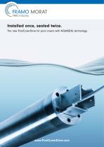 Installed once, sealed twice.  The new PoolCoverDrive for pool covers with AQUASEAL technology:-1