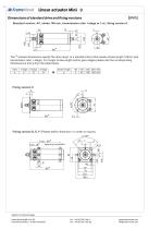 Linear actuator Mini technical documentation - 10