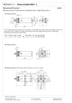 Linear actuator Mini technical documentation - 12