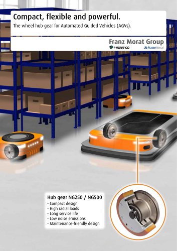 The wheel hub gear for Automated Guided Vehicles (AGVs).