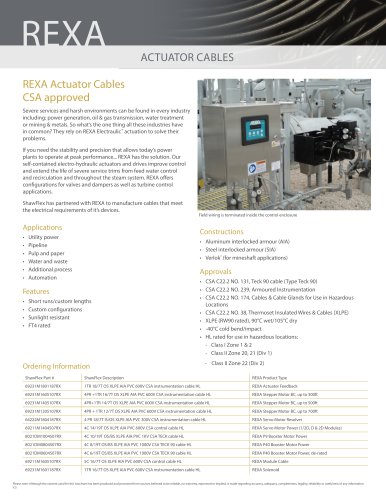 REXA ACTUATOR CABLE