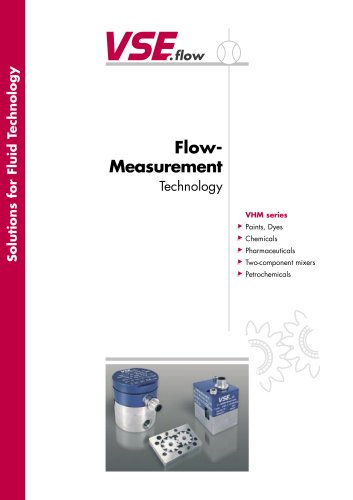 VSE - Débitmètres à engrenages Série VHM
