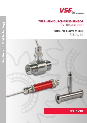 VSE - Débitmètres à turbine Série VTR