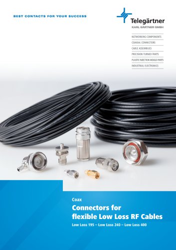 Connectors for flexible Low Loss RF Cables