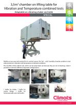 3,5m3 chamber on lifting table for Vibration and Temperature combined tests-1