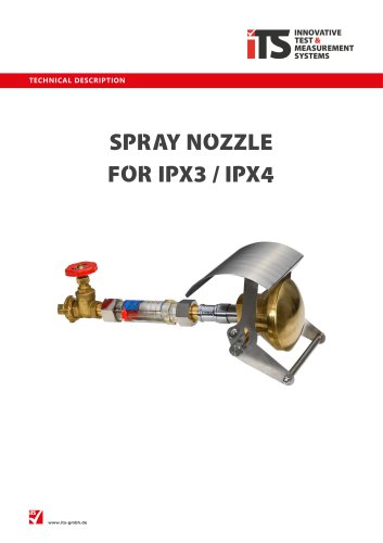SPRAY NOZZLE FOR IPX3 / IPX4