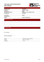 Test report of the test performed IPX5 / IPX6 (K)