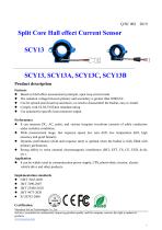 Open-loop Hall effect current sensor with harness/ AC / DC, Split core ø24mm, SCY13 Series - 1