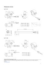 Open-loop Hall effect current sensor with harness/ AC / DC, Split core ø24mm, SCY13 Series - 6