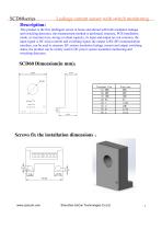 SCD60 Series DC leakage current sensor with RS485 signal output - 1