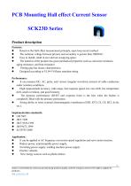 SCK23D Series 10A..50A pcb mount hall current transducer - 1