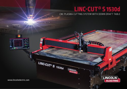 LINC-CUT® S 1530d CNC PLASMA CUTTING SYSTEM WITH DOWN DRAFT TABLE