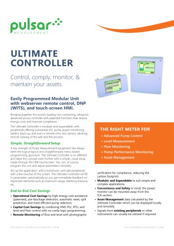 Sludge Finder 2 Sales Brochure - Pulsar Measurement - PDF Catalogs