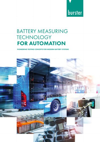 Battery Measuring Technology f&uuml;r Automation