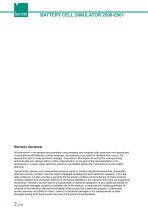 Data Sheet Battery Cell Simulator Model 2500-2