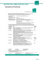Data Sheet Battery Cell Simulator Model 2500-3