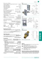 Data Sheet DC/DC displacement sensors Model 8740, 8741-3