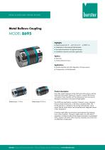 Data Sheet Metal Bellows Coupling Model 8690-1