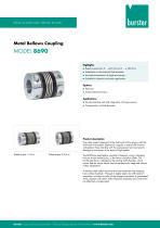 Data Sheet Metal Bellows Coupling Model 8690 2025-1