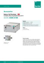 Data Sheet- Model 2500-1