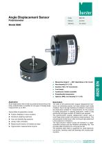 Data Sheet Potentiometric angle of rotation sensor Model 8820-1