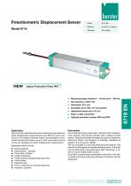 Data Sheet Potentiometric displacement sensor Model 8719-1