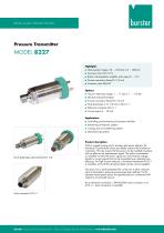 Data Sheet - Pressure Transmitter Model 8227-1