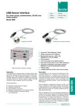 Data sheet USB Sensor Interface Model 9206-1