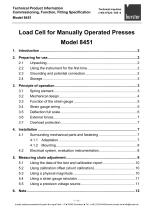 Load Cell for Manually Operated Presses Model 8451 2025-3