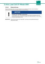 OPERATING MANUAL 2-Axis Load Cell XY Model 8561-13