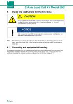 OPERATING MANUAL 2-Axis Load Cell XY Model 8561-14