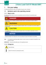 OPERATING MANUAL 2-Axis Load Cell XY Model 8561-6