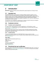 Operating Manual DIGIFORCE® model 9307-13