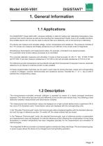 Operation Manual DIGISTANT® 4420-V001-11