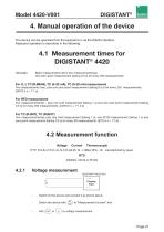 Operation Manual DIGISTANT® 4420-V001-21