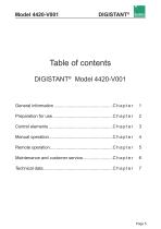 Operation Manual DIGISTANT® 4420-V001-5