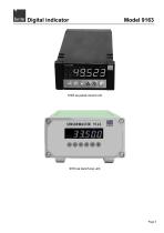 Operation Manual Digital Indicator Model 9163-5