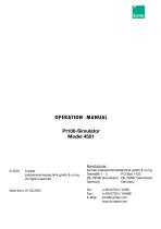 OPERATION MANUAL Load Cell for Manually Operated Presses Model 8451-3