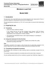 Operation Manual Miniature Load Cell Model 8402 2025-3