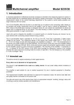 Operation Manual Multichannel Amplifier Model 9235/9236-13