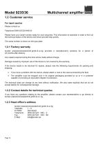 Operation Manual Multichannel Amplifier Model 9235/9236-14