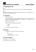 Operation Manual Multichannel Amplifier Model 9235/9236-15