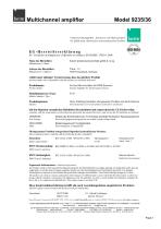 Operation Manual Multichannel Amplifier Model 9235/9236-3